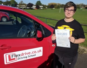 Automatic Driving Lessons Wellingborough | Sammy passed 1st time with Flexdrive Driving School