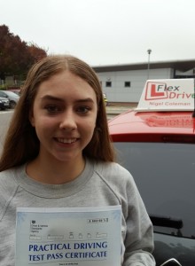 Driving Lessons in Kettering | Charlotte passed with Flexdrive Driving School