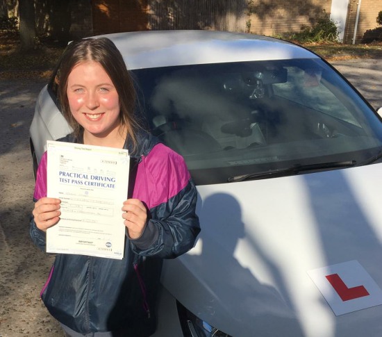 Driving Lessons in Beford | Storme passed with Flexdrive Driving School