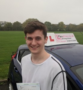 Driving Lessons In Wellingborough | Tom passed 1st time with Flexdrive.Driving School