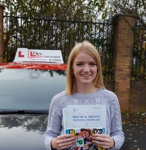 Driving Lessons in Northampton | Amy passed 1st time with Flexdrive Driving Lessons