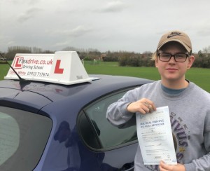 Driving Lessons Wellingborough | Rhys passed with Flexdrive Driving School