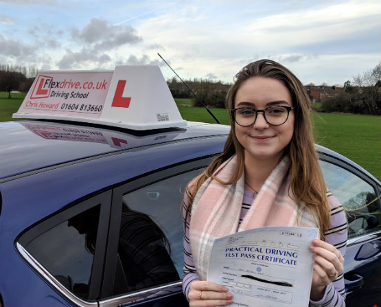 Driving Lessons in Wellingborough | Abi passes 1st time with Flexdrive Driving School