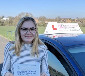 Driving Lessons in Wellingborough | Ellie passed with Flexdrive Driving School