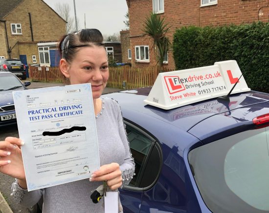 Driving Lessons in Kettering | Racheal passed with Flexdrive Driving School