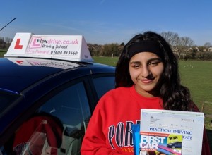 Driving Lessons Wellingborough | Sukhi passed with Flexdrive Driving School