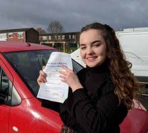 Driving Lessons in Wellingborough | Martha Morris passed 1st time with Flexdrive Driving School