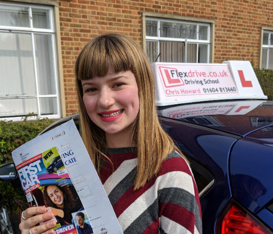 Driving Lessons in Northampton | Lola passed 1st time with Flexdrive Driving School