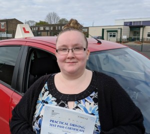 Automatic Driving Lessons Wellingborough |  Shannon passed with Flexdrive Driving School