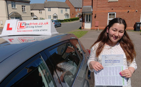 Automatic Driving Lessons Kettering | Nillab passed with Flexdrive Driving School