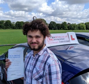 Driving Lessons in Wellingborough | Owen passed 1st time with Flexdrive Driving School