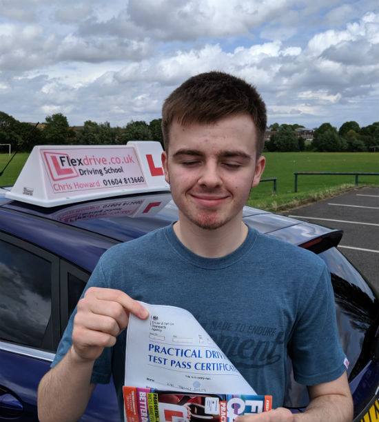 Driving Lessons in Wellingborough | Tom Smith Passed 1st time with flexdrive Driving School