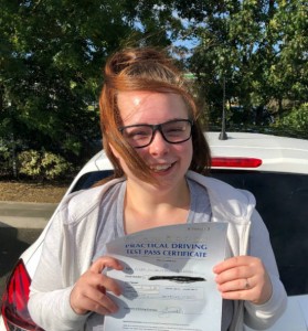 Driving Lessons in Kettering | Nina passes with Flexdrive Driving School