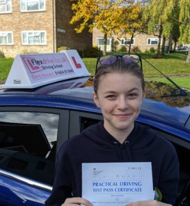 Driving Lessons in Wellingborough | Eleanor passes 1st time with Flexdrive Driving School