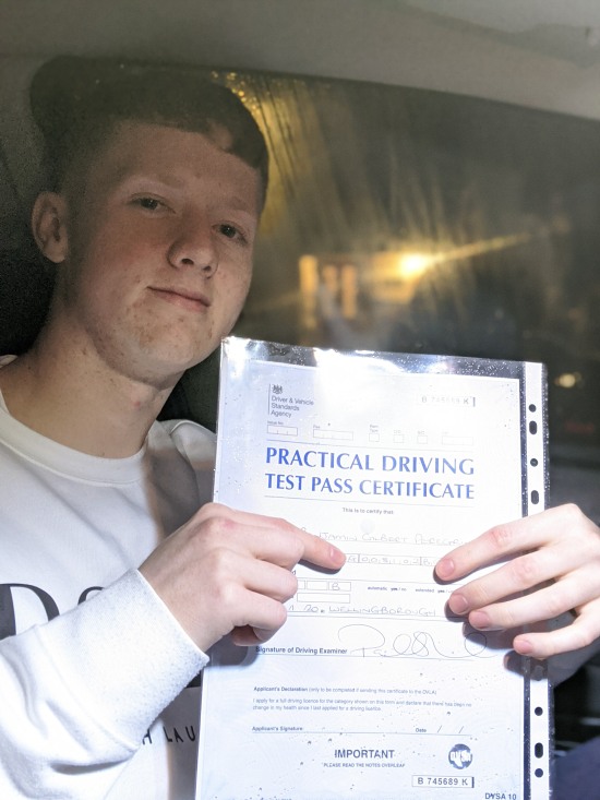 Driving Lessons in Wellingborough | Ben passed with Flexdrive Driving School