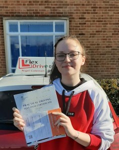 Driving Lessons in Northampton | Zara passed with Flexdrive Driving School