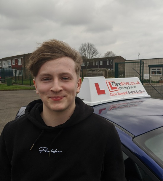 Driving Lessons in Wellingborough | Ben passed 1st time with Flexdrive Driving School