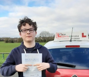 Driving Lessons in Wellingborough | Tom passed with Flexdrive Driving School