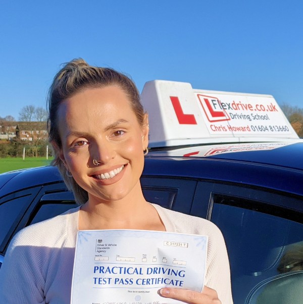 Driving Lessons in Wellingborough | Fran Passed with Flexdrive Driving School