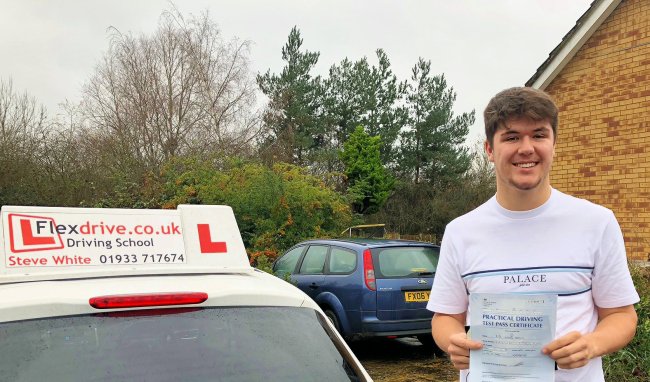 Driving Lesson in Kettering | Joe passed 1st time with Flexdrive Driving School