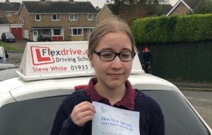 Driving Lessons in Rushden | Rachel capper passes 1st time with Flexdrive Driving School