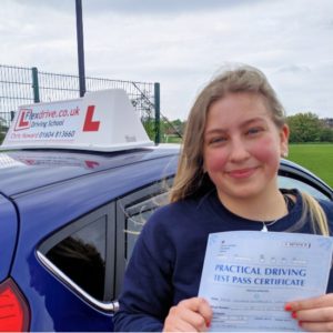 Driving Lessons in Wellingborough and Northampton | Immy passed 1st time with Flexdrive Driving School