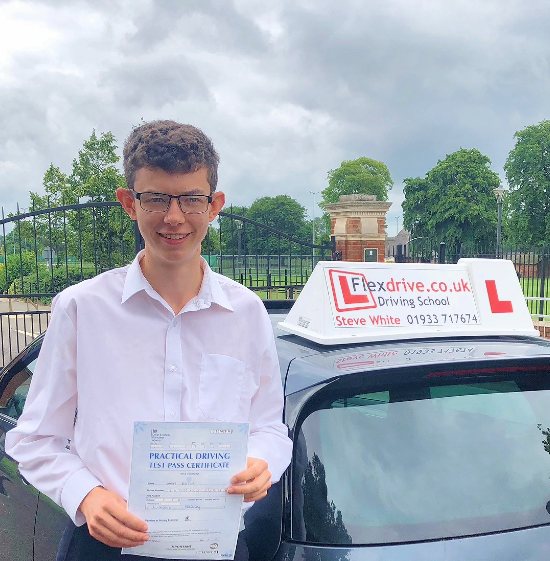 Driving Lessons in Kettering | James passed with Flexdrive Driving School