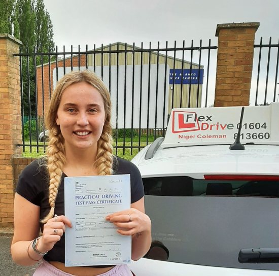 Driving Lessons in Northampton | Jennifer passed with Flexdrive Driving School