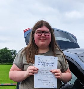 Driving Lessons in Wellingborough | Nat passed with Flexdrive Driving School