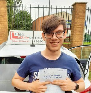 Driving Lessons in Northampton | Callum passed with Flexdrive Driving School