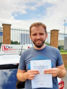 Driving Lessons in Northampton | Fearghas passed with Flexdrive Driving School