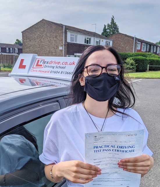 Driving Lessons in Wellingborough | Irena passed 1st time with Flexdrive Driving School