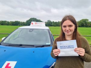 Driving Lessons in Wellingborough | Aislinn passes with Flexdrive Driving School