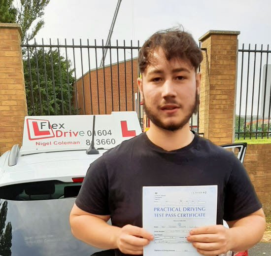 Driving Lessons in Northampton | Jason Lindop passed with Flexdrive Driving School