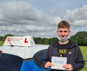 Driving Lessons in Wellingborough | Norbert Chabros passes with Flexdrive Driving School