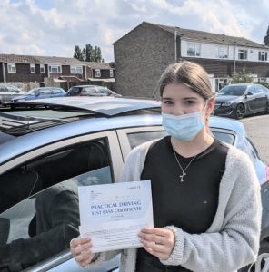 Driving Lessons in Wellingborough | Ruby Whitehouse passes with Flexdrive Driving School