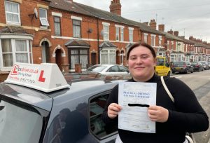 Driving Lessons in Wellingborough | Kira Schoch passes with Flexdrive Driving School