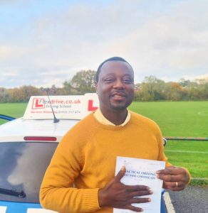 Driving Lessons in Wellingborough | Denzel Agyeman passes with Flexdrive Driving School