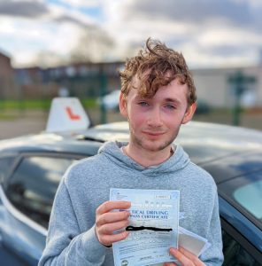 Driving Lessons in Wellingborough | Connor Clark passes with Flexdrive Driving School