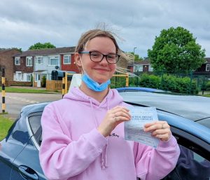 Driving Lessons in Wellingborough | Martha Moore passes with Flexdrive Driving School