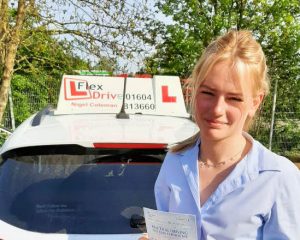 Driving Lessons in Kettering | Sophee Parker passed 1st time with Flexdrive Driving School