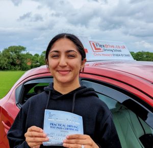 Automatic Driving Lessons in Wellingborough | Felicia passes 1st time with Flexdrive Driving School