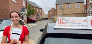 Driving Lessons in Kettering | Evie passed with Flexdrive Driving School