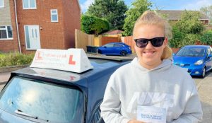 Driving Lessons in Kettering | Hannah passed with Flexdrive Driving School