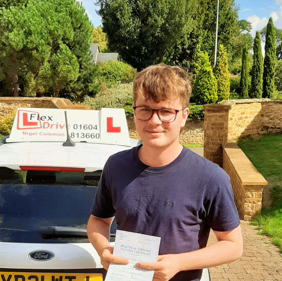 Driving Lessons in Northampton | Sam passed with Flexdrive Driving School