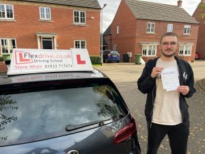 Driving Lessons in Wellingborough | Harry passes with Flexdrive Driving School