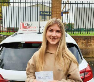 Driving Lessons in Northampton | Tilly passed with Flexdrive Driving School