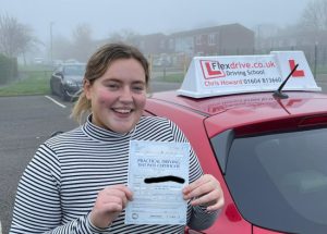 Automatic Driving Lessons in Wellingborough | Laura passed with Flexdrive Driving School