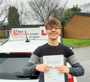 Driving Lessons in Northampton | Nathan passed with Flexdrive Driving School