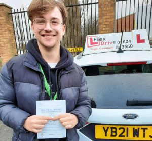 Driving Lessons Northampton | Dylan Dyer passed with Flexdrive Driving School